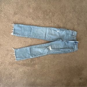 Madewell Ripped Straight Leg Jeans